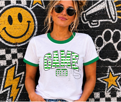 Stripe Game Day Spirit Ringer T-Shirt