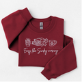 Easy Like Sunday Morning Embroidered Crewneck