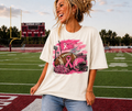 Football Stadium Breast Cancer Awareness T-Shirt