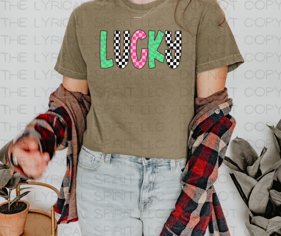 Lucky Checkered T-Shirt