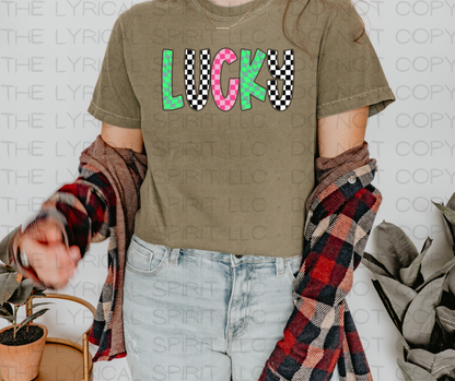 Lucky Checkered T-Shirt