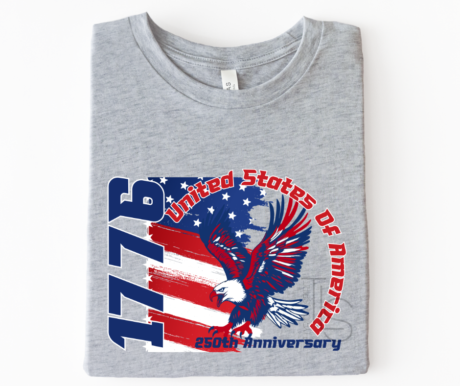 1776 United Stated Of America 250th Anniversary Custom Exclusive T-Shirt