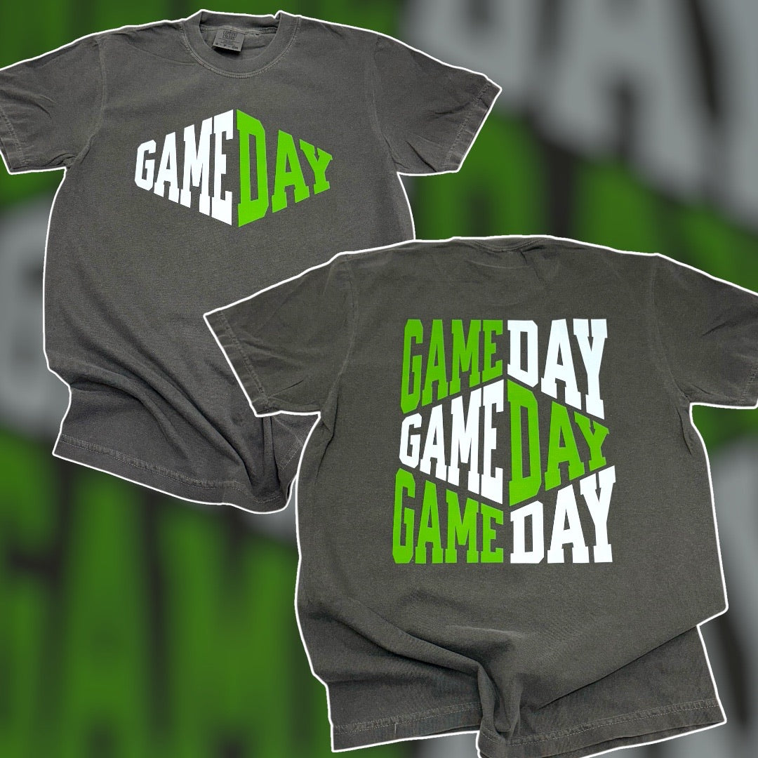 Game Day Green & White Double Sided CC T-Shirt