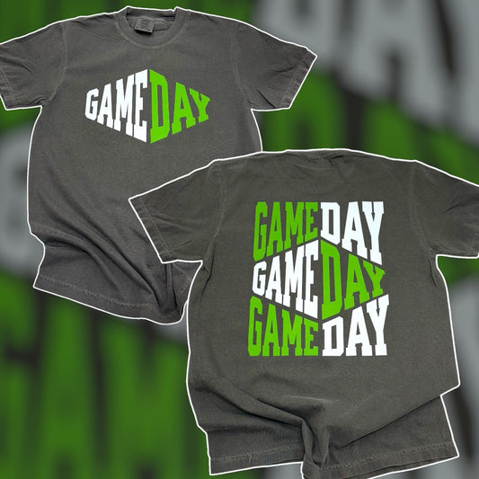 Game Day Green & White Double Sided CC T-Shirt