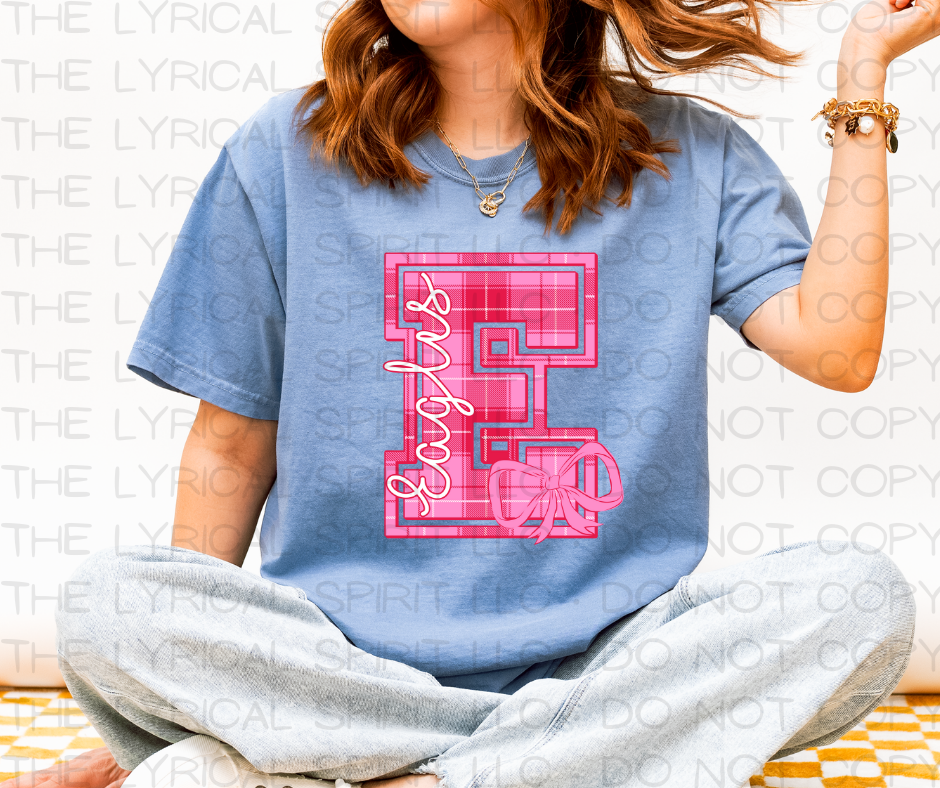 Pink Plaid Eagles Custom Exclusive T-Shirt