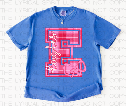 Pink Plaid Eagles Custom Exclusive T-Shirt
