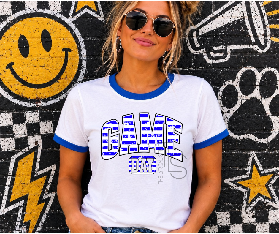 Stripe Game Day Spirit Ringer T-Shirt