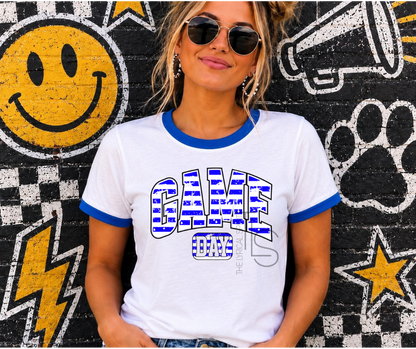 Stripe Game Day Spirit Ringer T-Shirt