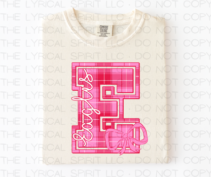 Pink Plaid Eagles Custom Exclusive T-Shirt