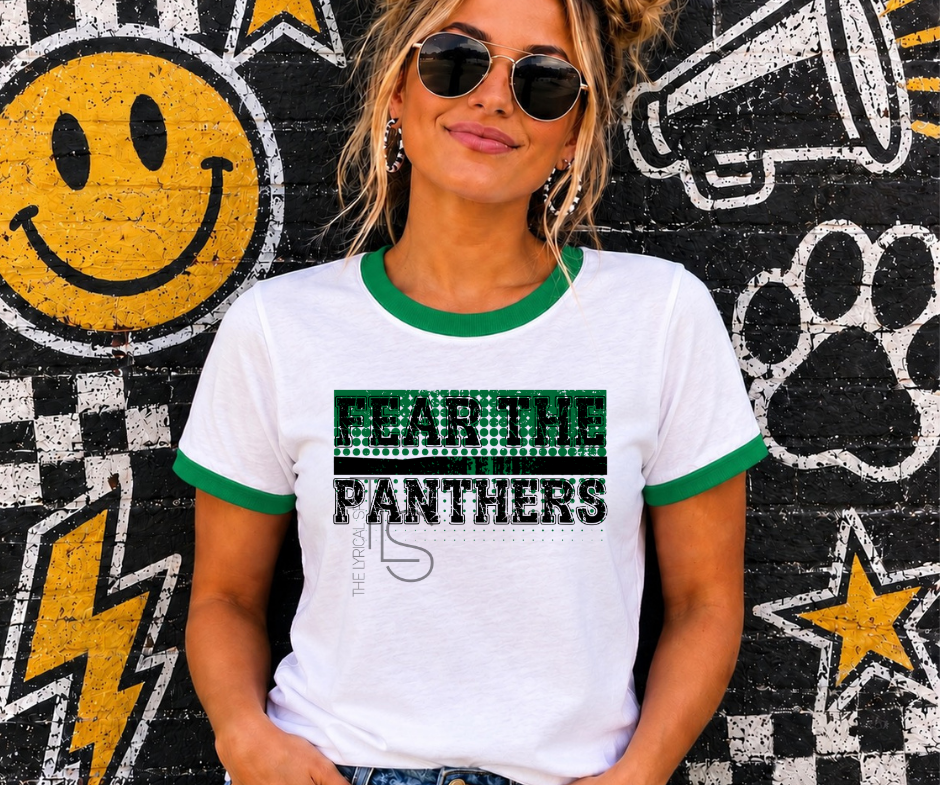 Fear The Panthers Ringer T-Shirt