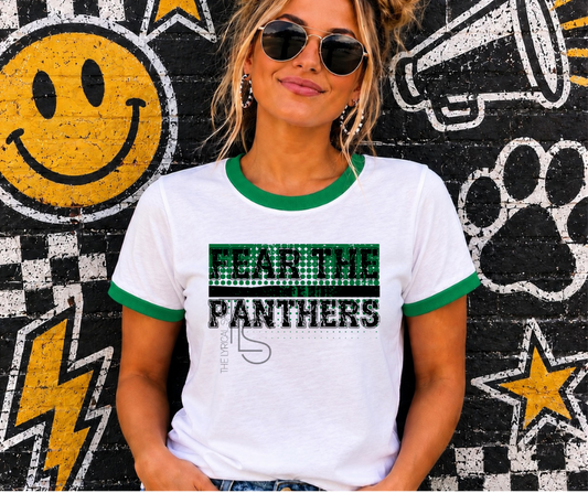 Fear The Panthers Ringer T-Shirt