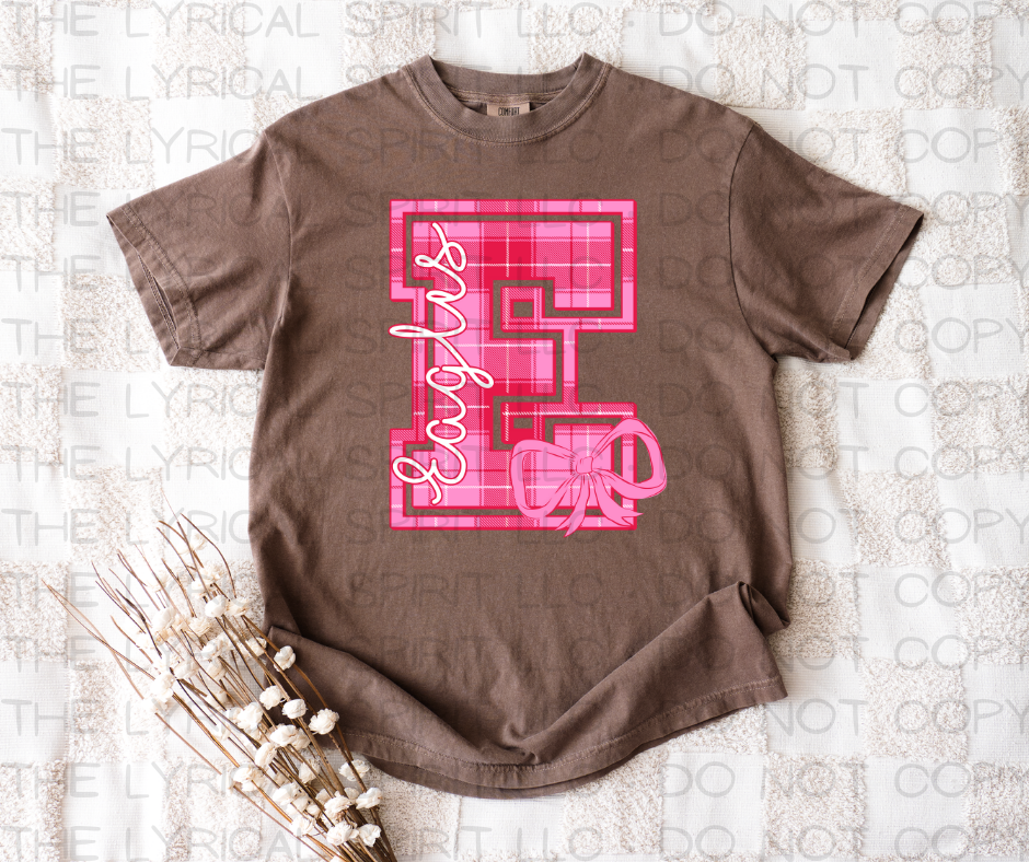 Pink Plaid Eagles Custom Exclusive T-Shirt