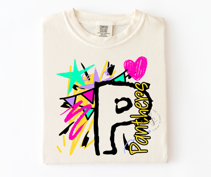 Neon Splash Panthers Custom Exclusive T-Shirt