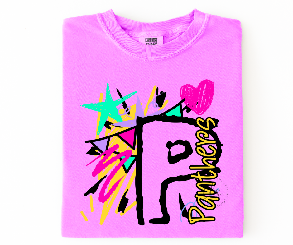 Neon Splash Panthers Custom Exclusive T-Shirt