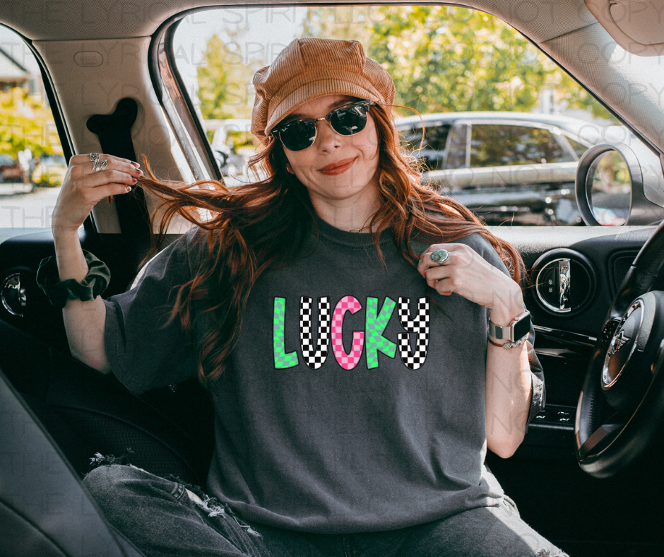 Lucky Checkered T-Shirt