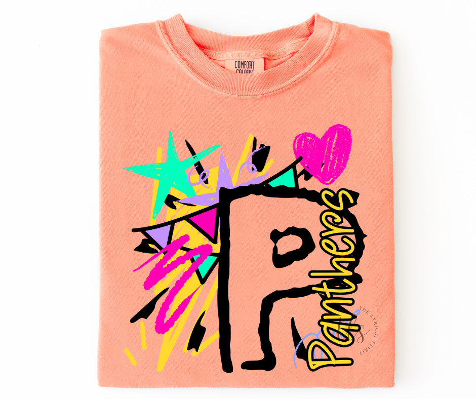 Neon Splash Panthers Custom Exclusive T-Shirt