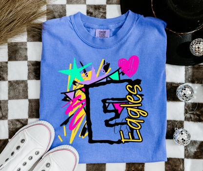 Neon Splash Eagles Custom Exclusive T-Shirt