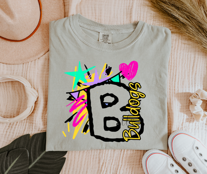 Neon Splash Bulldogs Custom Exclusive T-Shirt