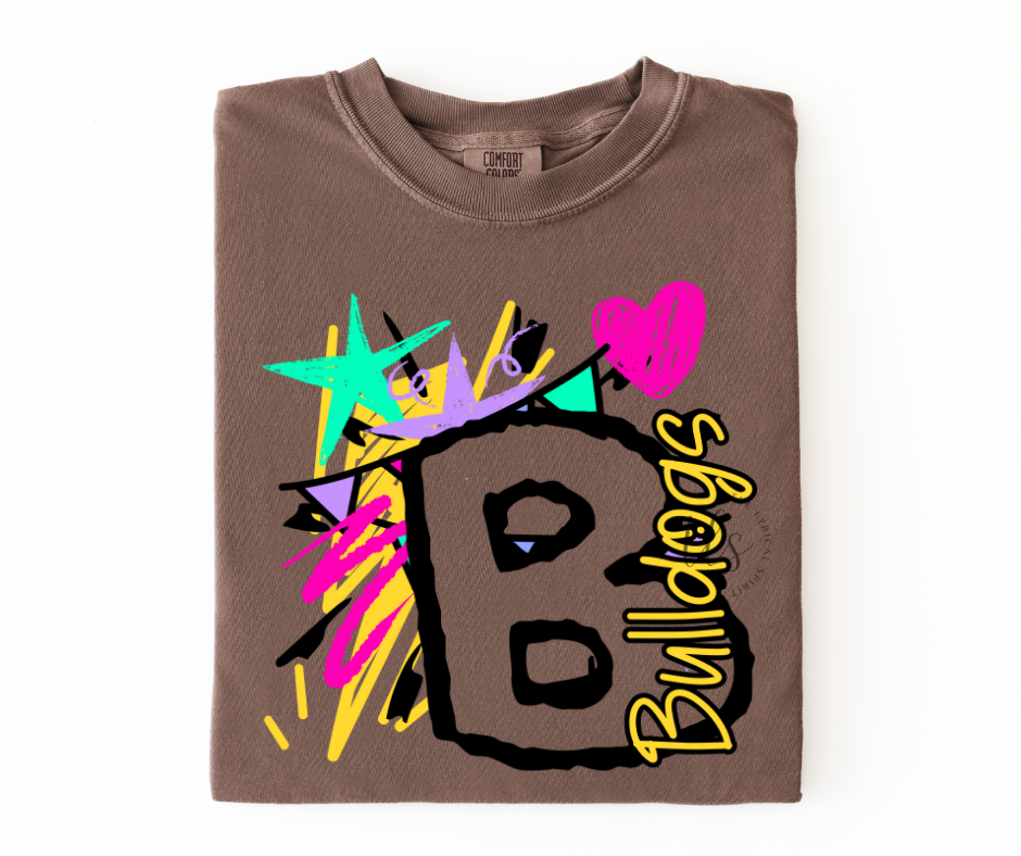 Neon Splash Bulldogs Custom Exclusive T-Shirt