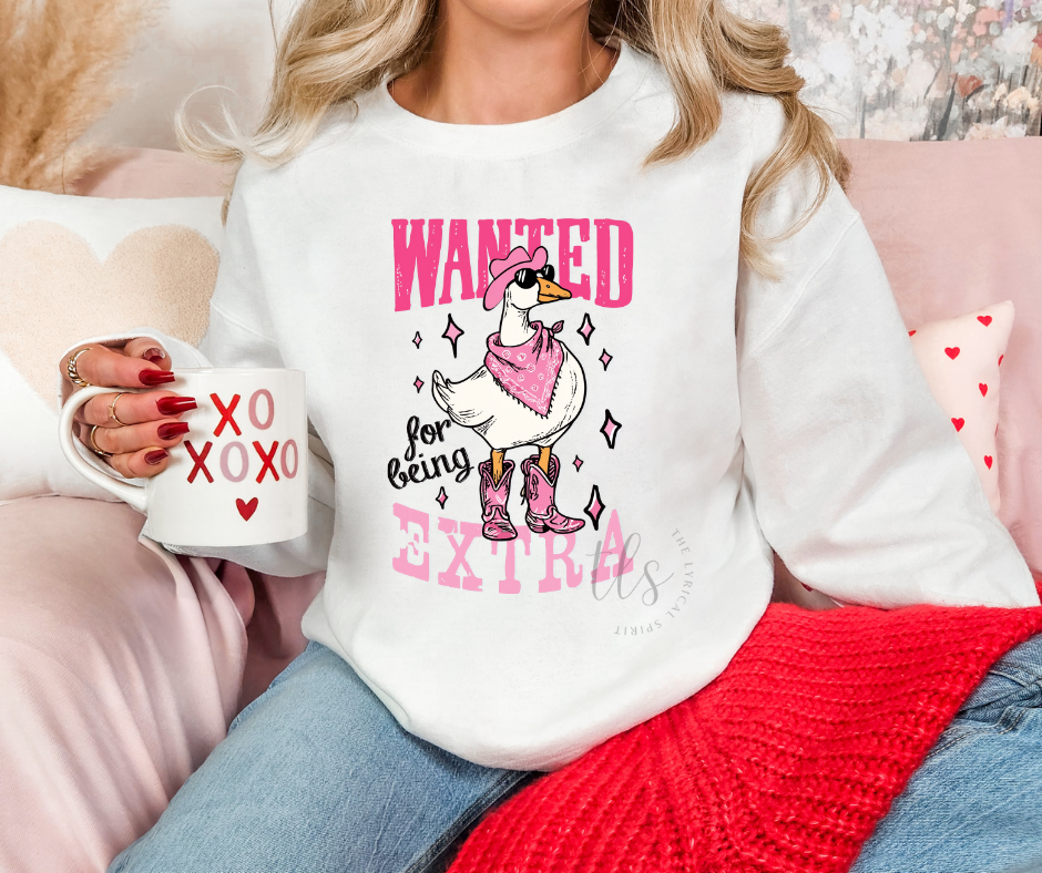 Wanted For Being Extra Sweatshirt