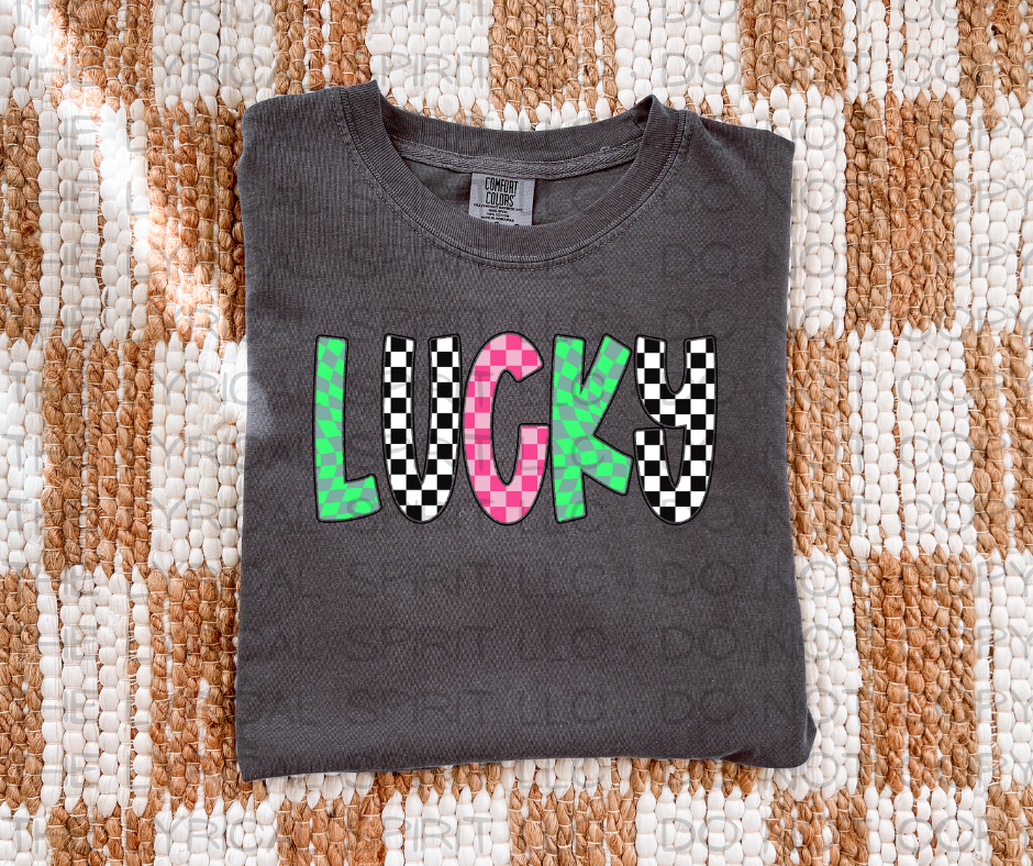 Lucky Checkered T-Shirt