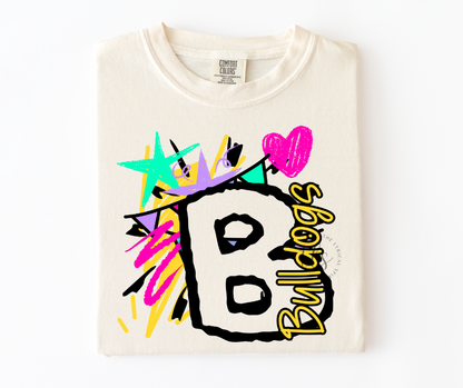 Neon Splash Bulldogs Custom Exclusive T-Shirt