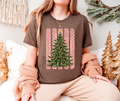 Christmas Trees Polka Dot Stripes T-Shirt