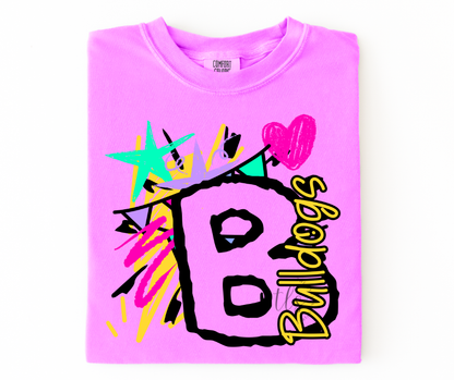 Neon Splash Bulldogs Custom Exclusive T-Shirt