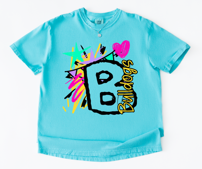 Neon Splash Bulldogs Custom Exclusive T-Shirt