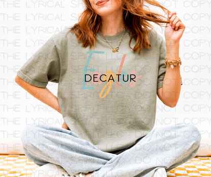 Decatur Eagles Pastels Custom Exclusive T-Shirt