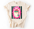 Santa Black Vintage Frame T-Shirt