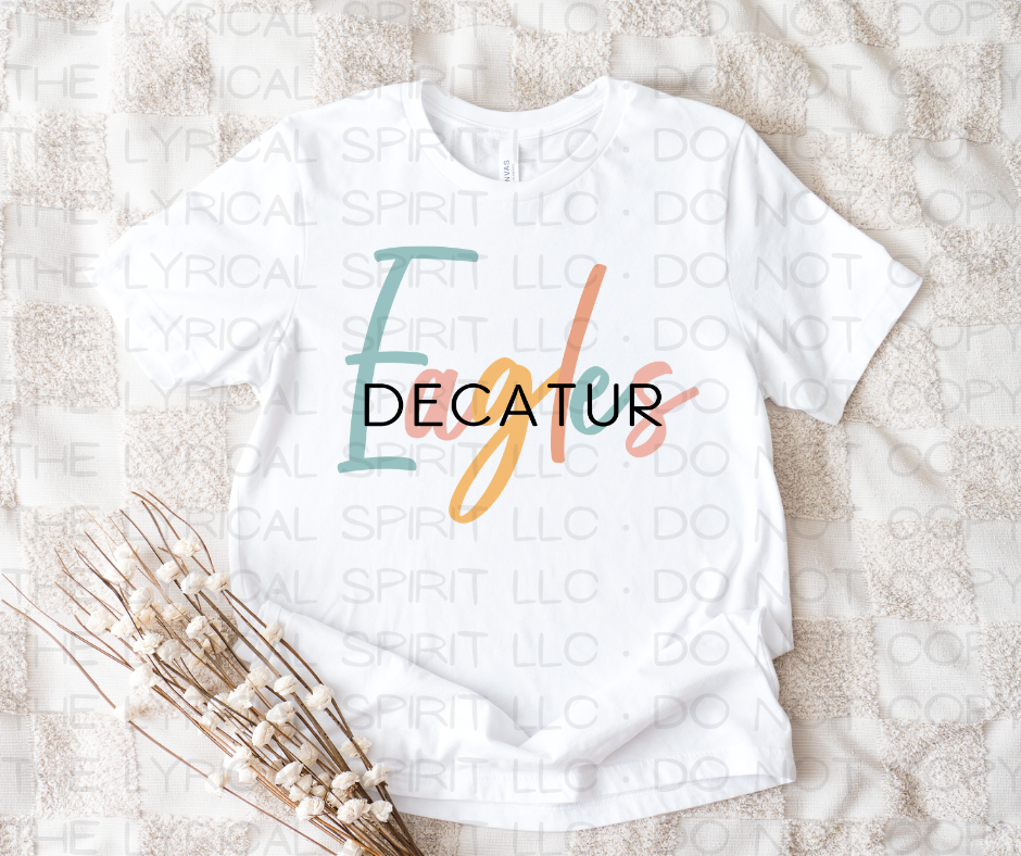 Decatur Eagles Pastels Custom Exclusive T-Shirt