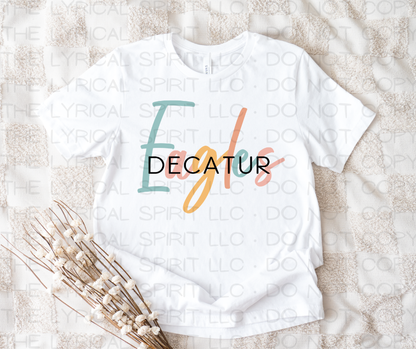 Decatur Eagles Pastels Custom Exclusive T-Shirt
