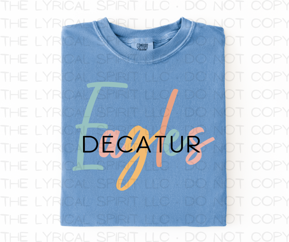 Decatur Eagles Pastels Custom Exclusive T-Shirt