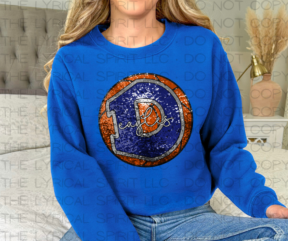 Exclusive Design Decatur Eagles Basketball Sweatshirt