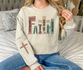 Faith Cross Sleeve Sweatshirt
