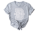 White Stripe Mascot School Spirit T-Shirt 