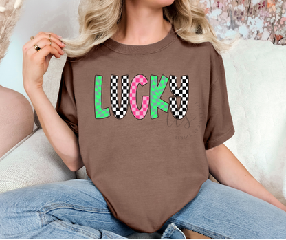 Lucky Checkered T-Shirt