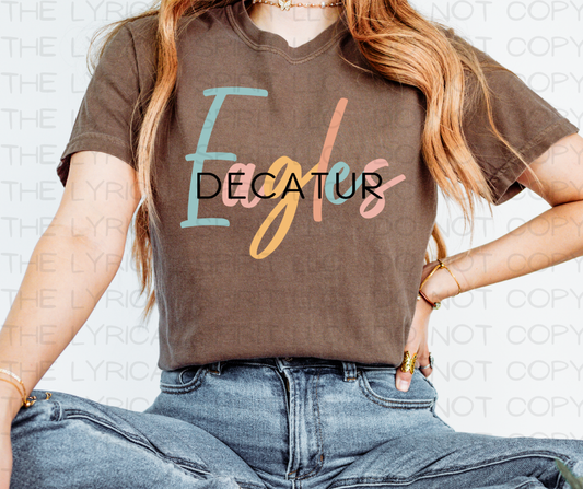 Decatur Eagles Pastels Custom Exclusive T-Shirt