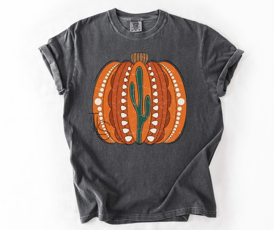 Western Cactus Pumpkin T-Shirt