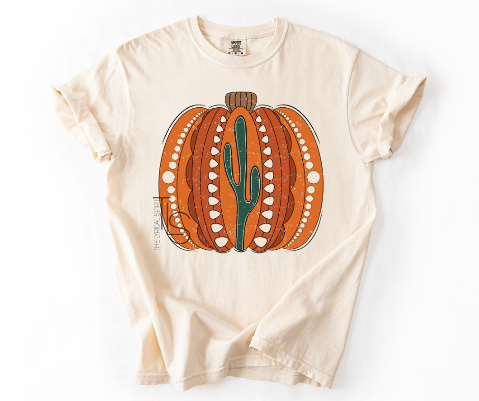 Western Cactus Pumpkin T-Shirt