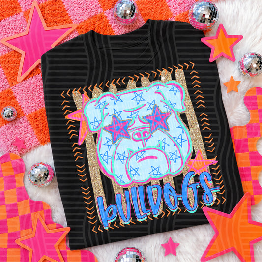 Neon Stars Mascot Spirit T-Shirt