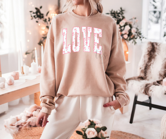 Love Valentine's Bows Sweatshirt