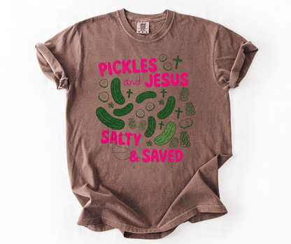 Pickles & Jesus, Salty & Saved T-Shirt