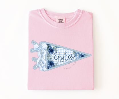 Eagles Light Blue Pennant Custom Exclusive T-Shirt