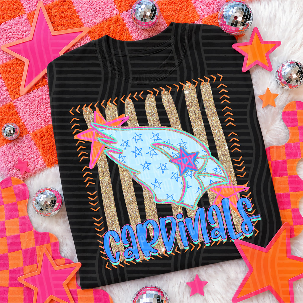 Neon Stars Mascot Spirit T-Shirt