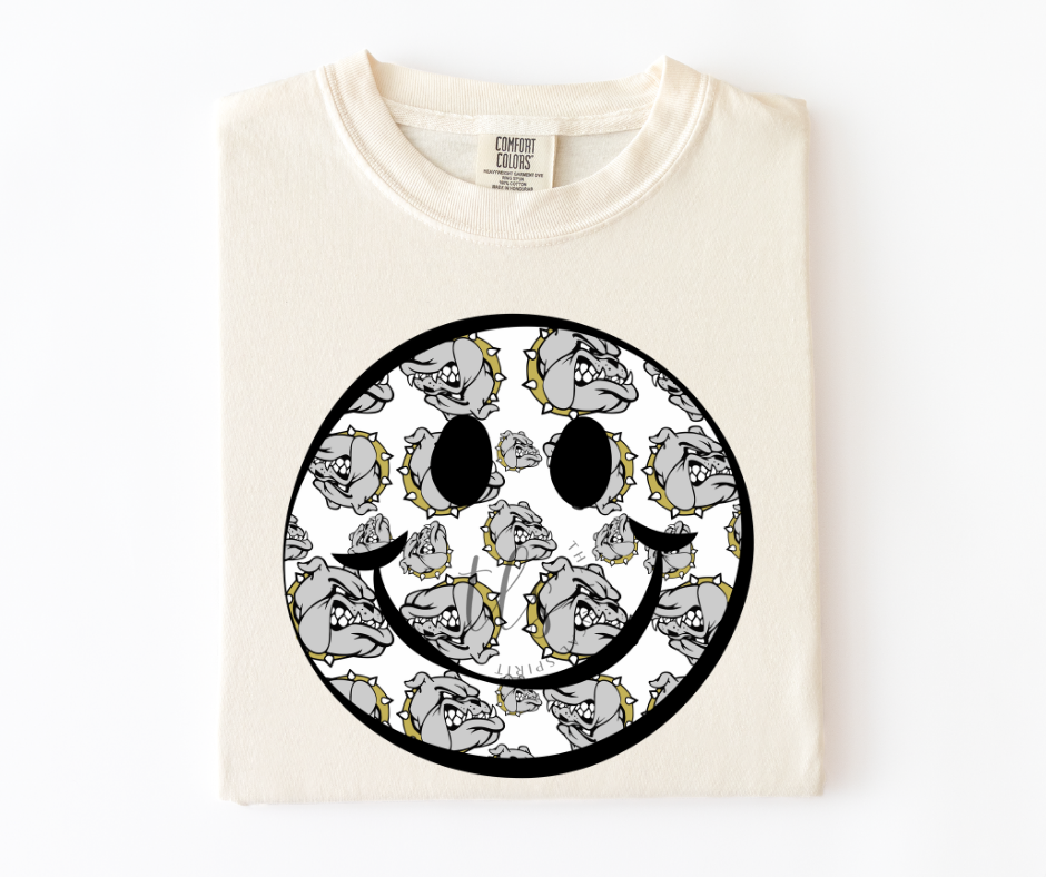 Bulldogs Smiley Custom T-Shirt