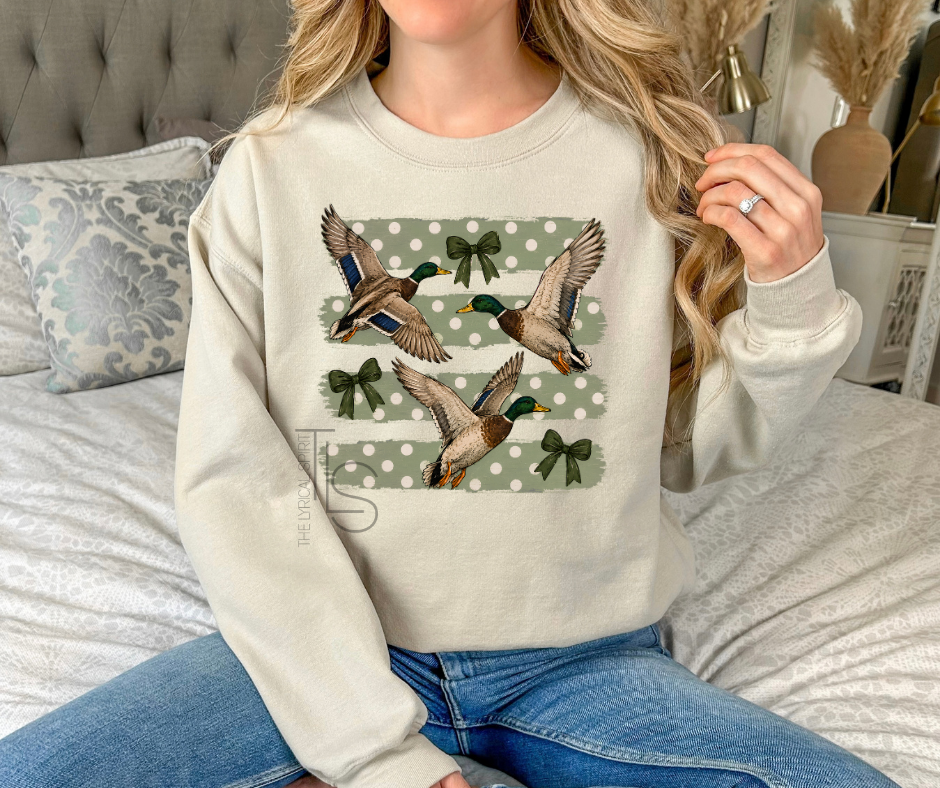 Duck Hunting Polka Dots Sweatshirt
