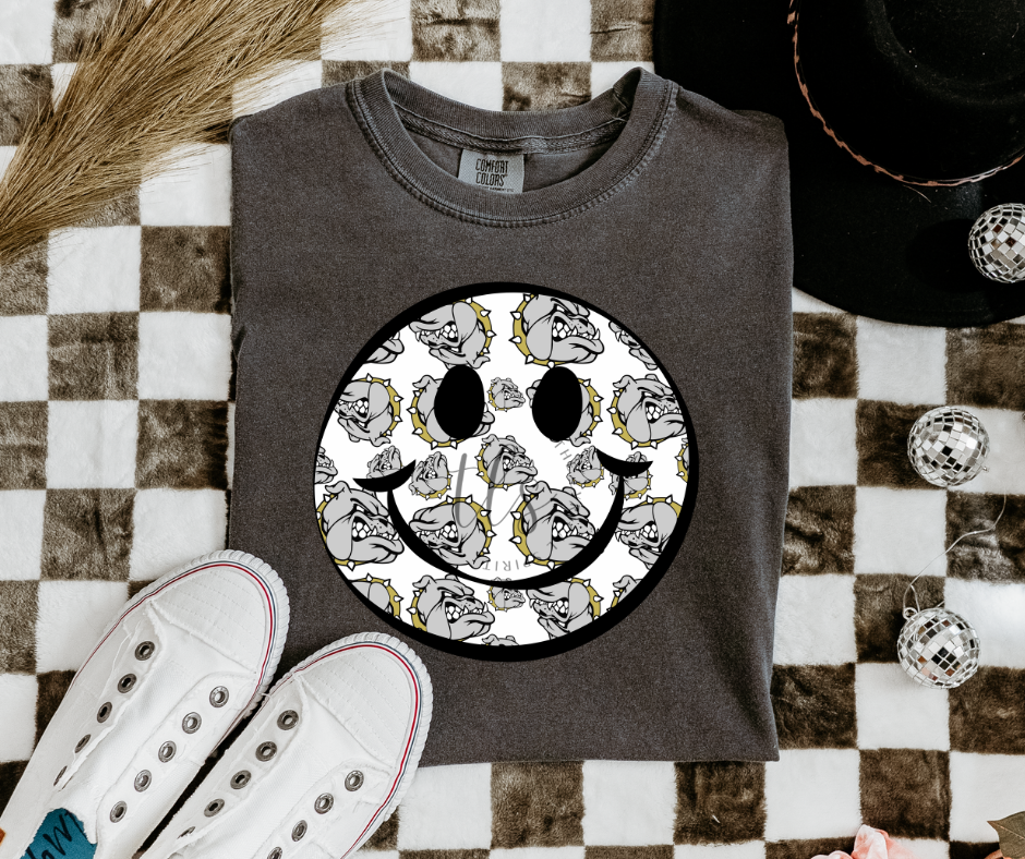 Bulldogs Smiley Custom T-Shirt