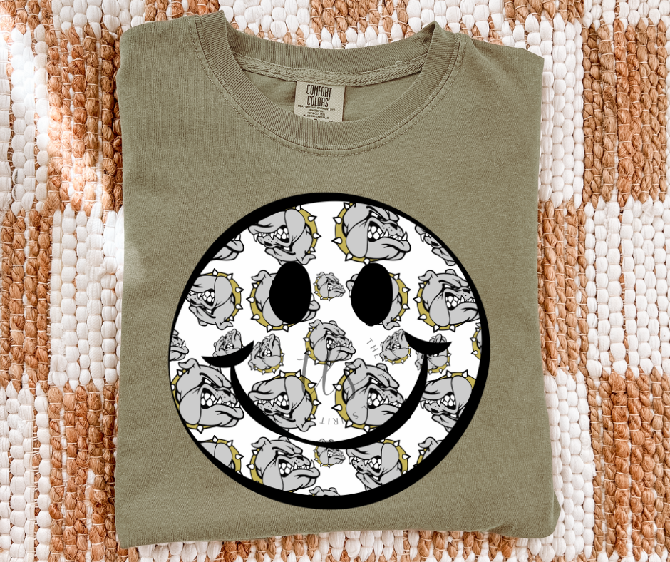 Bulldogs Smiley Custom T-Shirt